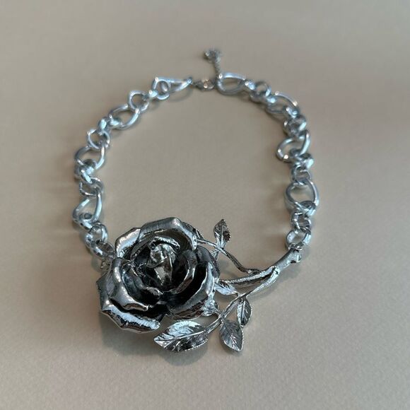 Flower  necklace  N1030 - Picture 3 of 4